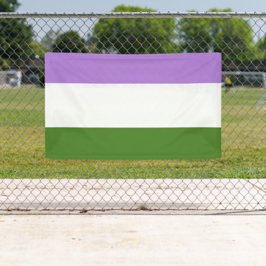Genderqueer Pride Flag Banner (Insitu)