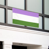 Genderqueer Pride Flag Banner (Äußeres Gebäude)