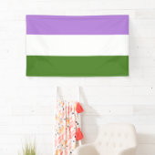 Genderqueer Pride Flag Banner (Insitu)