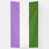 Genderqueer Pride Flag Banner (Vertikal)