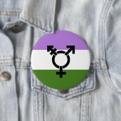 Genderqueer Pride Flag Button (Beispiel)