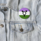 Genderqueer Pride Flag Button (Beispiel)