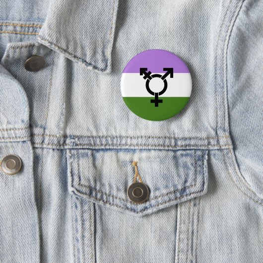 Genderqueer Pride Flag Button (Beispiel)