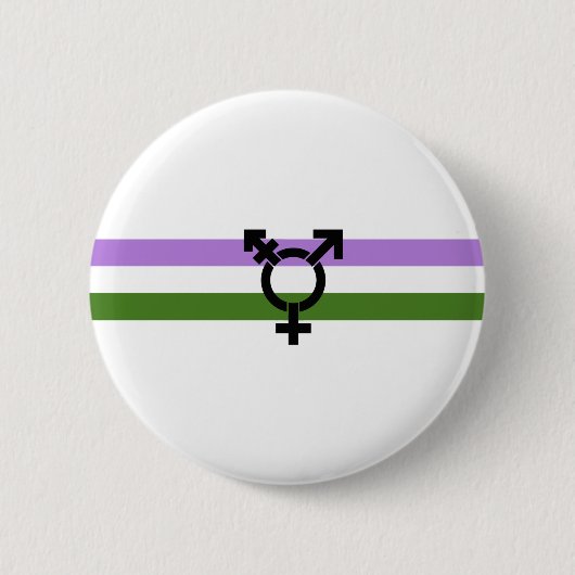 Genderqueer Pride Flag Button (Vorderseite)