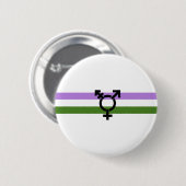 Genderqueer Pride Flag Button (Vorne & Hinten)