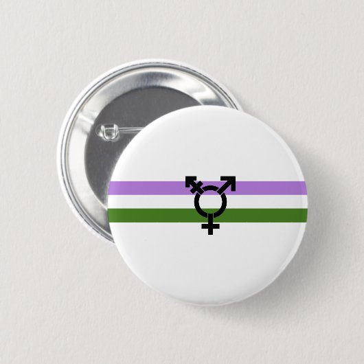 Genderqueer Pride Flag Button (Vorne & Hinten)