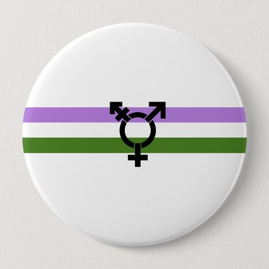 Genderqueer Pride Flag Button (Vorderseite)