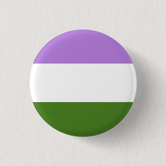 Genderqueer Pride Flag Button (Vorderseite)