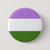 Genderqueer Pride Flag Button (Vorderseite)