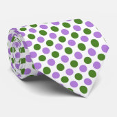 Genderqueer Pride Flag Colors Punkte Krawatte (Gerollt)