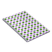 Genderqueer Pride Flag Colors Punkte Notizblock (Rechte Seite)