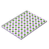 Genderqueer Pride Flag Colors Punkte Notizblock (Linke Seite)