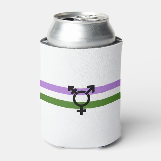 Genderqueer Pride Flag Dosenkühler (Kanne Vorderseite)