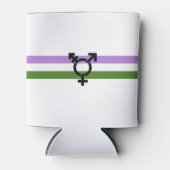 Genderqueer Pride Flag Dosenkühler (Vorderseite)