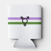 Genderqueer Pride Flag Dosenkühler (Rückseite)