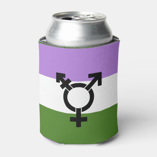 Genderqueer Pride Flag Dosenkühler (Kanne Vorderseite)