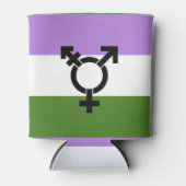 Genderqueer Pride Flag Dosenkühler (Vorderseite)