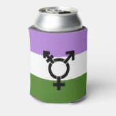 Genderqueer Pride Flag Dosenkühler (Kanne Rückseite)