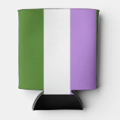 Genderqueer Pride Flag Dosenkühler (Vorderseite)