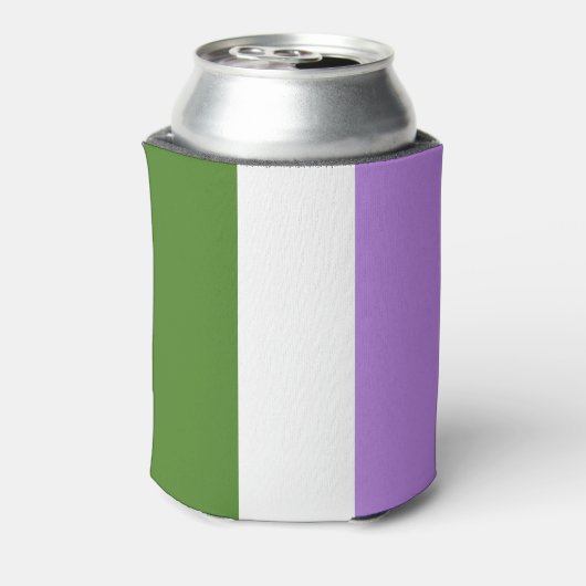 Genderqueer Pride Flag Dosenkühler (Kanne Rückseite)
