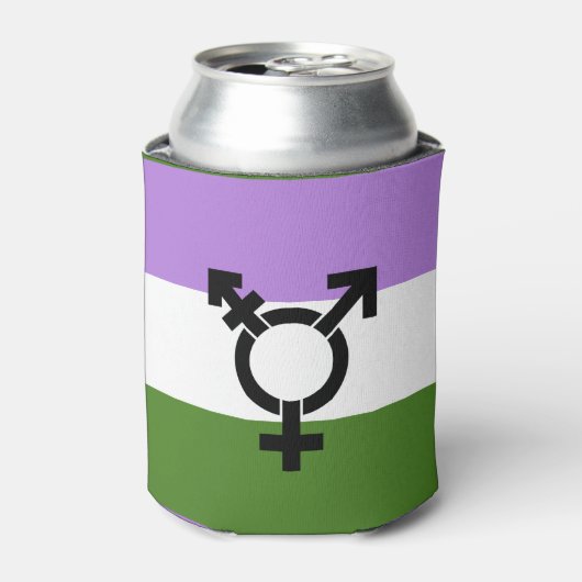 Genderqueer Pride Flag Dosenkühler (Kanne Vorderseite)