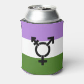 Genderqueer Pride Flag Dosenkühler (Kanne Rückseite)
