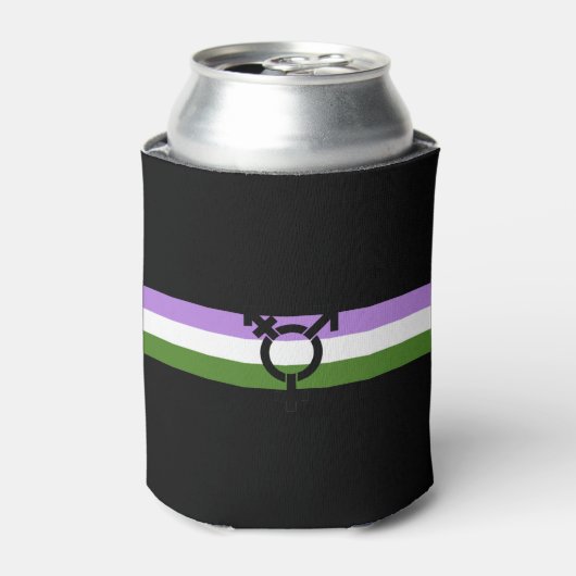 Genderqueer Pride Flag Dosenkühler (Kanne Vorderseite)