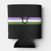 Genderqueer Pride Flag Dosenkühler (Rückseite)
