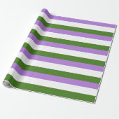 Genderqueer Pride Flag Geschenkpapier (Ungerollt)