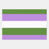 Genderqueer Pride Flag Geschenkpapier Set (Vorderseite)