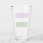 Genderqueer Pride Flag Glas (Rückseite)