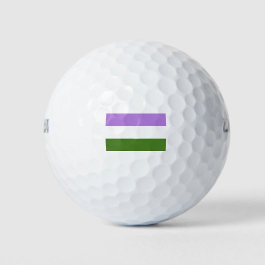 Genderqueer Pride Flag Golfball (Vorderseite)