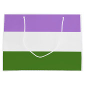 Genderqueer Pride Flag Große Geschenktüte (Vorderseite)