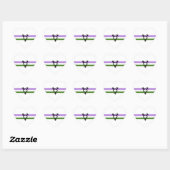 Genderqueer Pride Flag Herz-Aufkleber (Blatt)