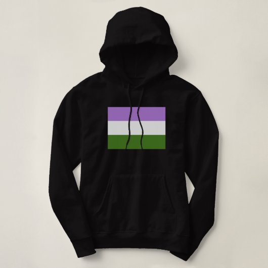 Genderqueer Pride Flag Hoodie (Design vorne)