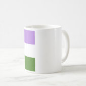 Genderqueer Pride Flag Kaffeetasse (VorderseiteRechts)