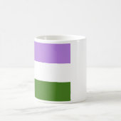 Genderqueer Pride Flag Kaffeetasse (Mittel)