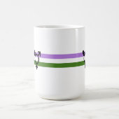 Genderqueer Pride Flag Kaffeetasse (Mittel)