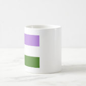 Genderqueer Pride Flag Kaffeetasse (Mittel)