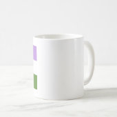 Genderqueer Pride Flag Kaffeetasse (VorderseiteRechts)