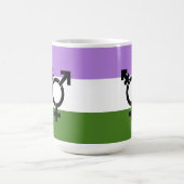 Genderqueer Pride Flag Kaffeetasse (Mittel)