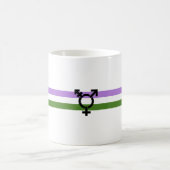 Genderqueer Pride Flag Kaffeetasse (Mittel)