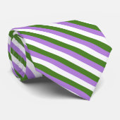 Genderqueer Pride Flag Krawatte (Gerollt)