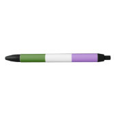 Genderqueer Pride Flag Kugelschreiber (Vorderseite)