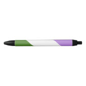 Genderqueer Pride Flag Kugelschreiber (Vorderseite)