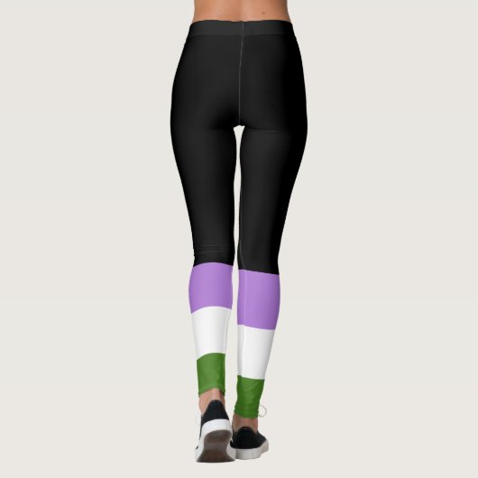 Genderqueer Pride Flag Leggings (Rückseite)