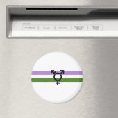 Genderqueer Pride Flag Magnet (In Situ (Geschirrspüler))