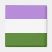 Genderqueer Pride Flag Magnet (Vorne)