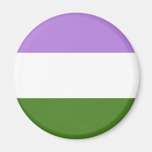 Genderqueer Pride Flag Magnet (Vorne)