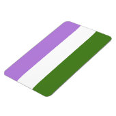Genderqueer Pride Flag Magnet (Linke Seite)
